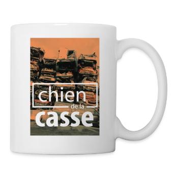 chien de la casse - Mug blanc - blanc - Droite