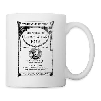 poe book cover - Mug blanc - blanc - Droite