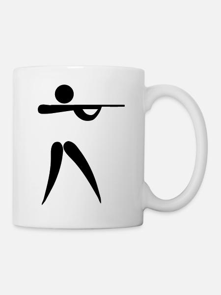 shooting os - Tasse - Weiß