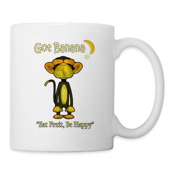 Happy Monkey - Mug - white - Right