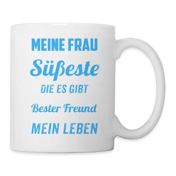 Meine Frau ist Süß - Tasse - Weiß - Rechts