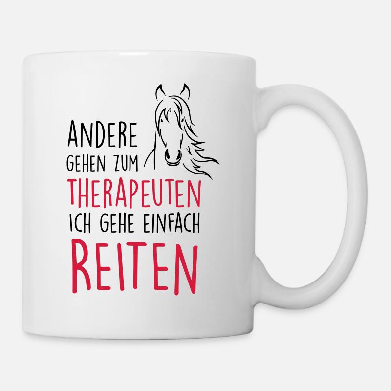 Therapeut Pferd - Tasse - Weiß