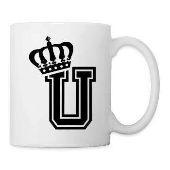 Buchstabe U - Tasse - Weiß - Rechts