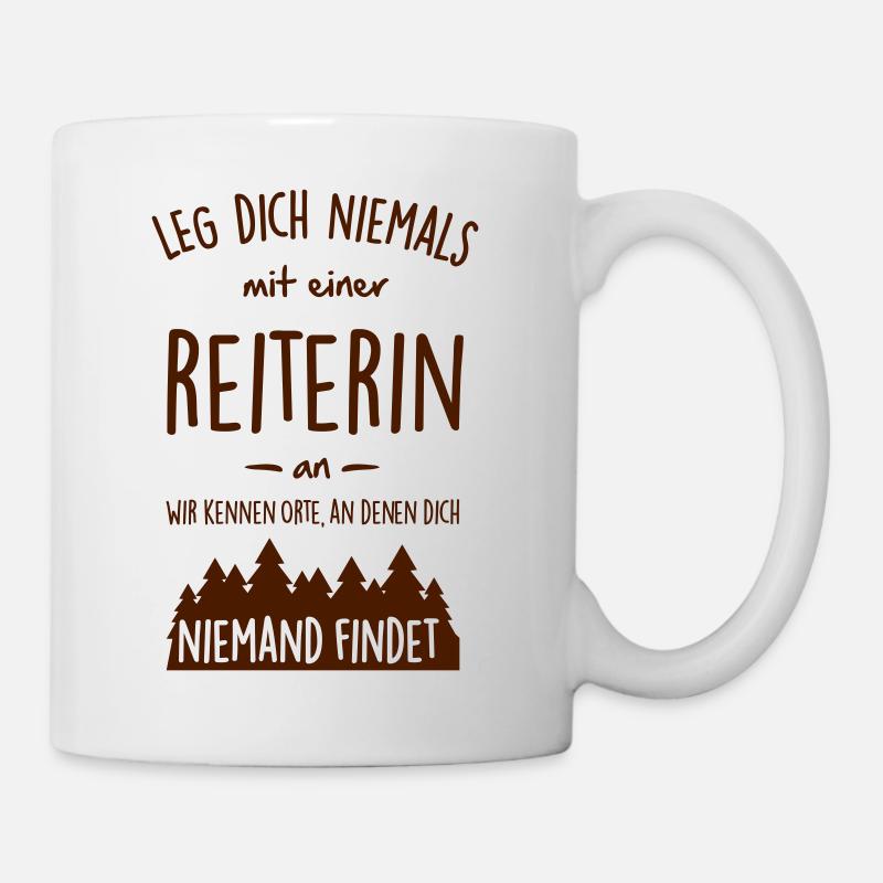 Reiterin - Tasse - Weiß