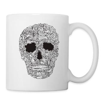 Ornement-Skull - Mug blanc - blanc - Droite