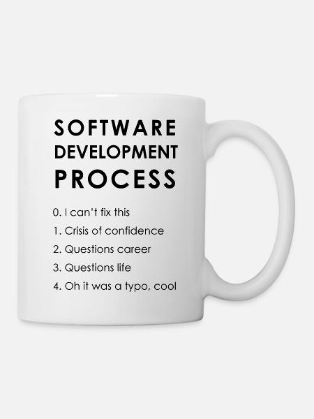 Software Development Process - Tasse - Weiß