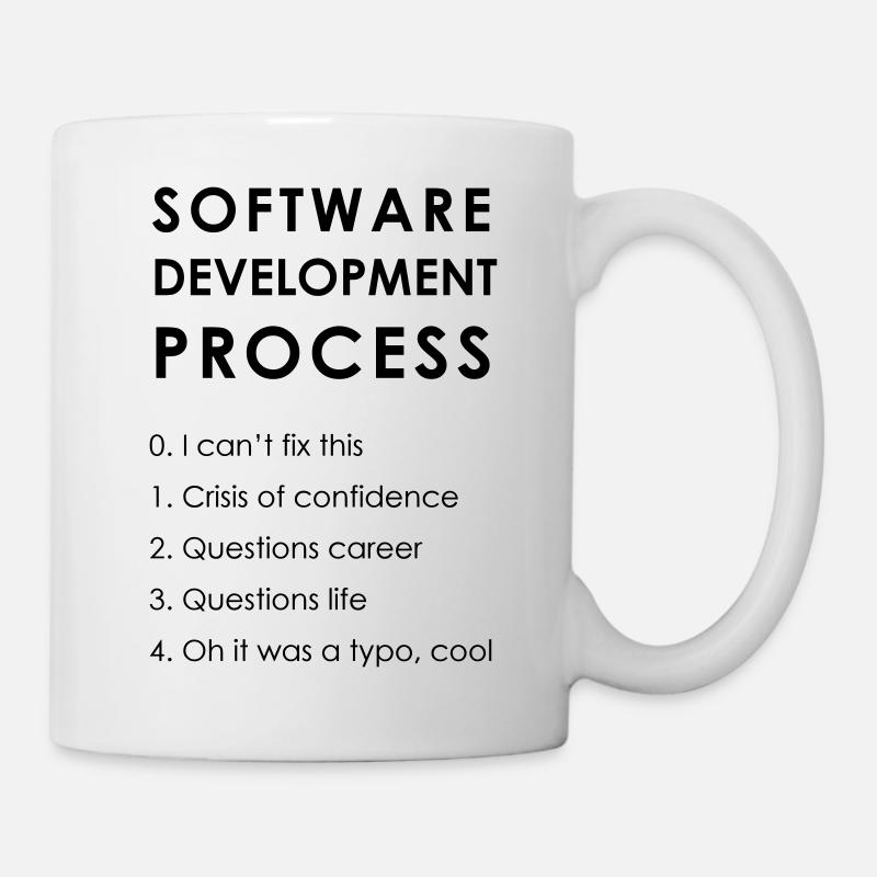 Software Development Process - Tasse - Weiß