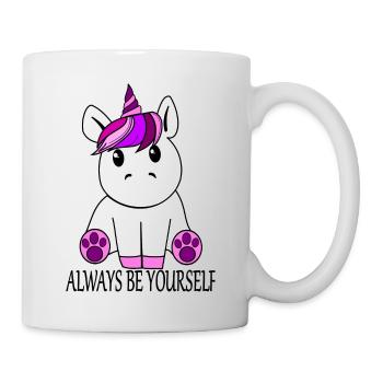 Unicorn "Always be yourself" - Mug - white - Right