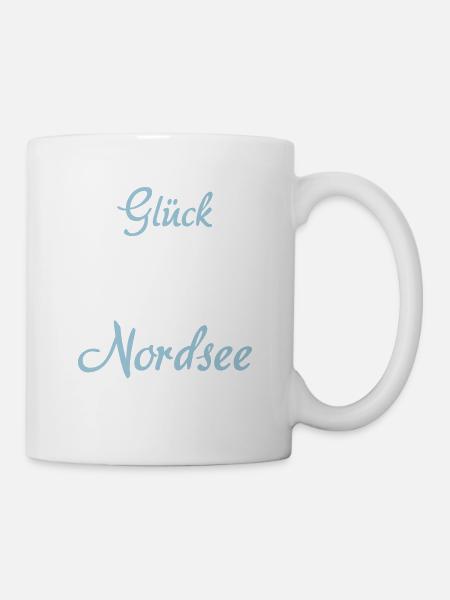 Glück Nordsee - Tasse - Weiß