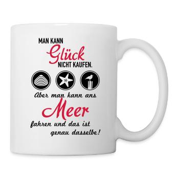 Glück Meer - Tasse - Weiß - Rechts