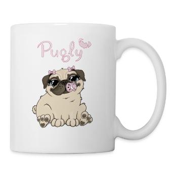 Bella le Pug - Mug blanc - blanc - Droite