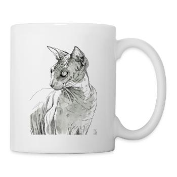 Sphynx Cat - Mug - white - Right