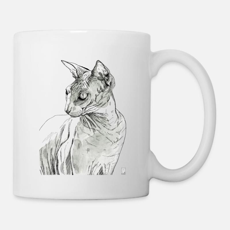 Sphynx Katze - Tasse - Weiß