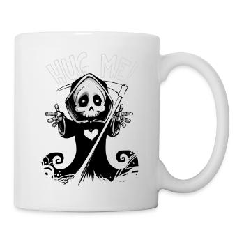 Hug Me - Grim Reaper - Mug - white - Right