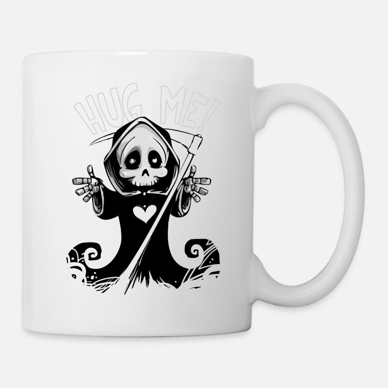 Hug Me - Grim Reaper - Mug blanc - blanc
