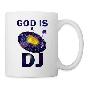 god is a dj - Mug blanc - blanc - Droite