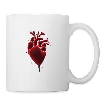 coeur - Mug blanc - blanc - Droite