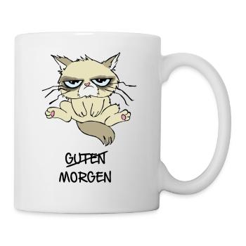 guten morgen - Tasse - Weiß - Rechts