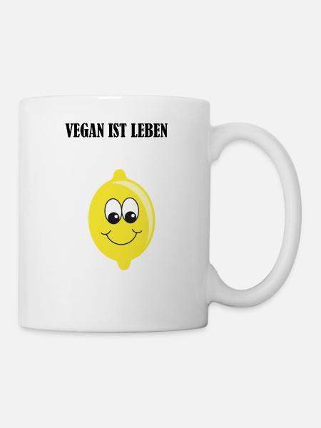 zitrone - Tasse - Weiß