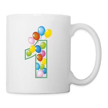 anniversaire d'abord - Mug blanc - blanc - Droite