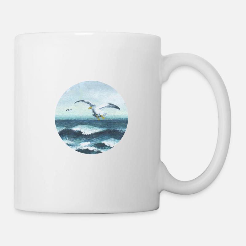 Möwen - Tasse - Weiß