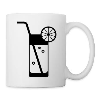 Orangensaft - Tasse - Weiß - Rechts