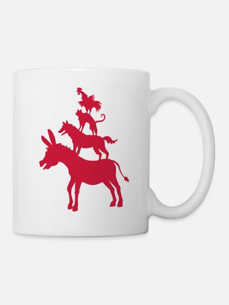 Bremen Town Musicians музыканты 04 1c Бременские - Mug - white