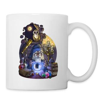 Geschäftiger Zauberer - Tasse - Weiß - Rechts