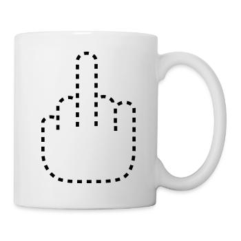 dashed_fuck_you_1c - Mug - white - Right