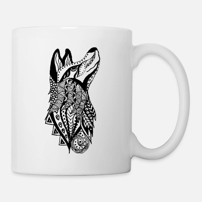 Wolf - Tasse - Weiß