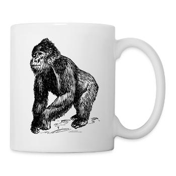 Affen Collection - Tasse - Weiß - Rechts