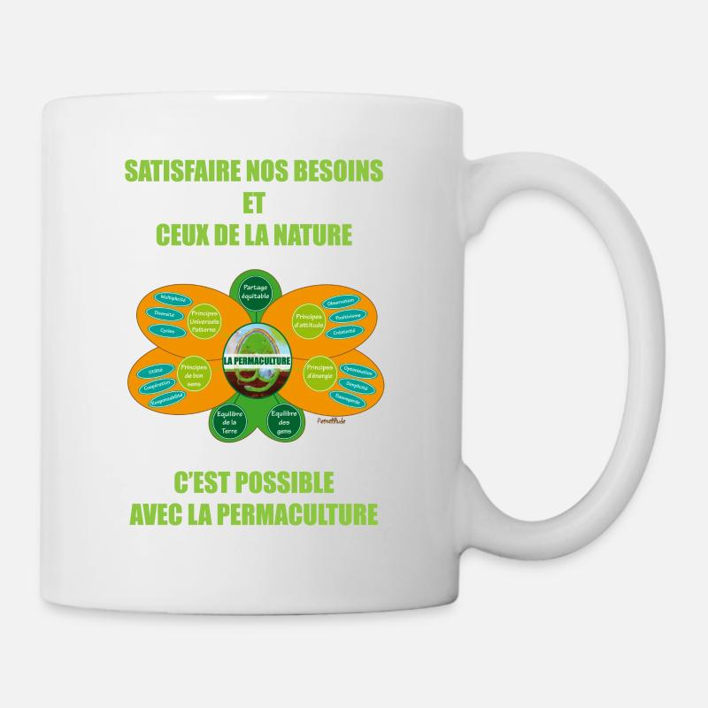 Ethics and Principles of Permaculture - Mug - white