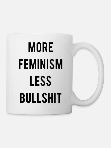 more-feminism-less-bullsh - Mug blanc - blanc