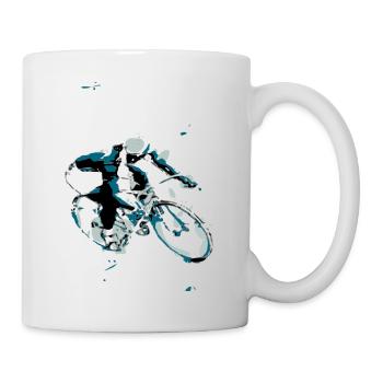 Cycliste - Mug blanc - blanc - Droite