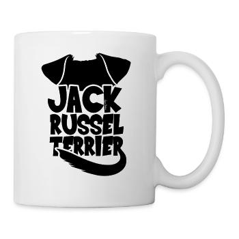 Silhouette Jack Russel Terrier - Black - Mug - white - Right
