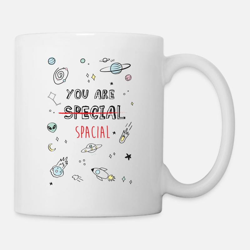 Sie sind SPACIAL - Tasse - Weiß