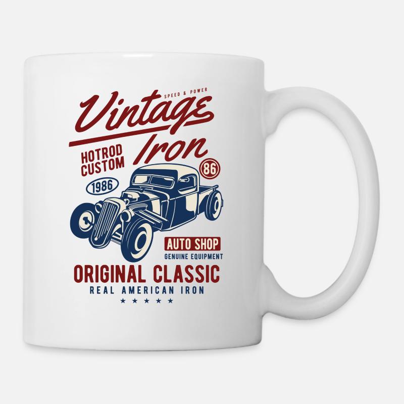 RETRO VINTAGE HOTROD - Mug - white