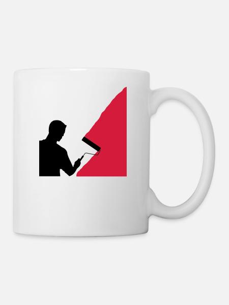 Painter and painter - vector - Mug - white