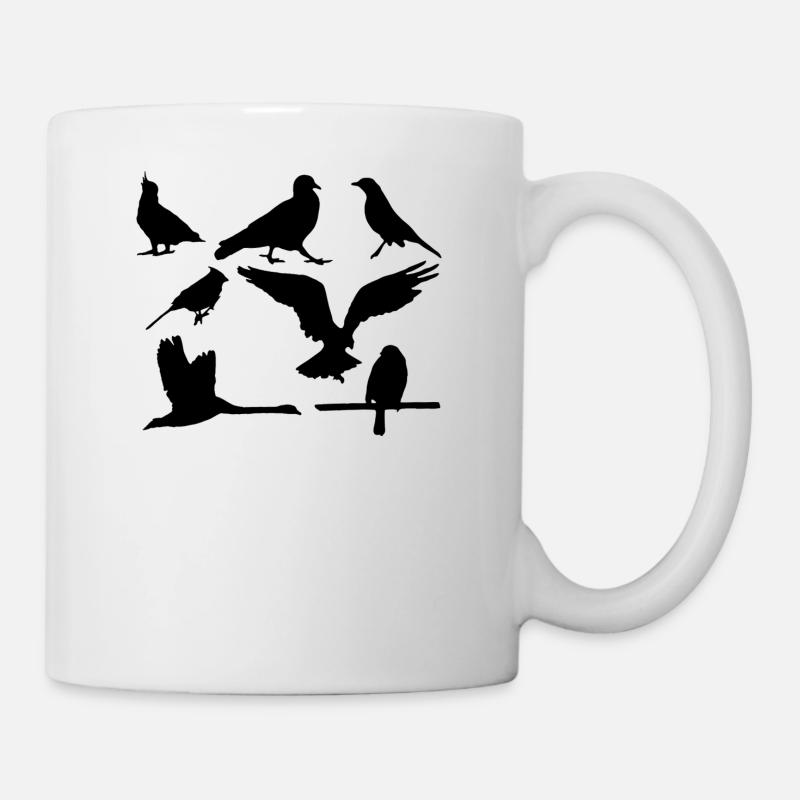 Vögel - Tasse - Weiß