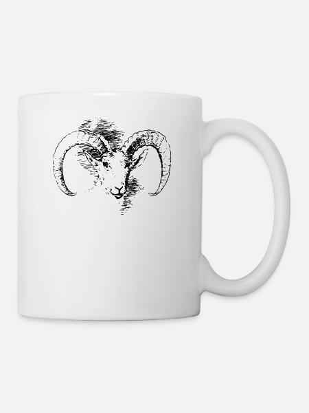 Ziegenbock - Tasse - Weiß