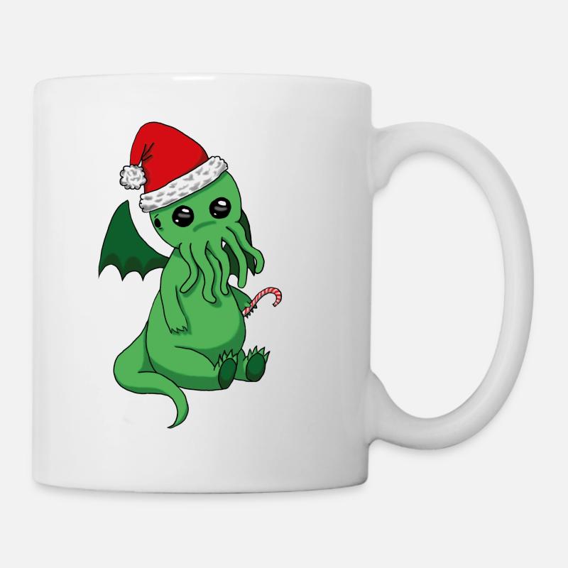 Weihnachts Cthulhu - Tasse - Weiß