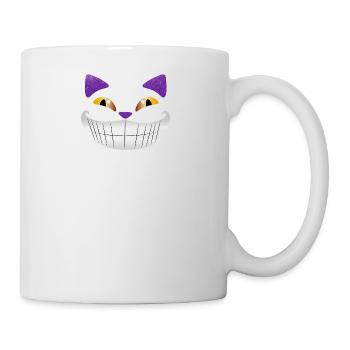 Grinsekatze Tshirt kinder lachen lustig geschenk - Tasse - Weiß - Rechts