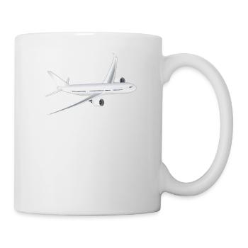 Flugzeug - Tasse - Weiß - Rechts