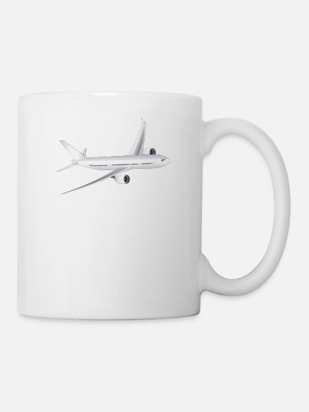 Flugzeug - Tasse - Weiß
