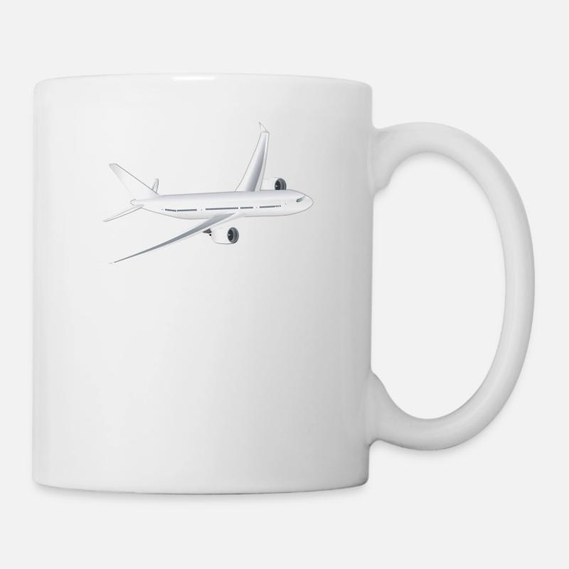 Flugzeug - Tasse - Weiß