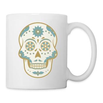 Totenkopf Mexiko - Tasse - Weiß - Rechts