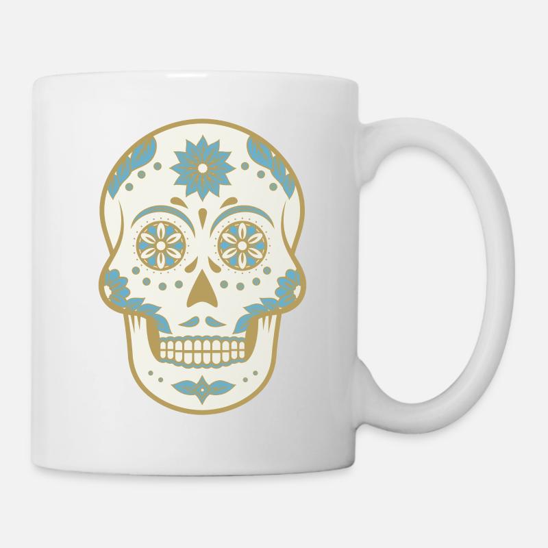 Totenkopf Mexiko - Tasse - Weiß