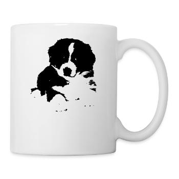 Chien mignon - Mug blanc - blanc - Droite