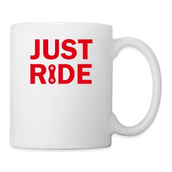 Just Ride Mountainbike cyclist chain bike - Tasse - Weiß - Rechts