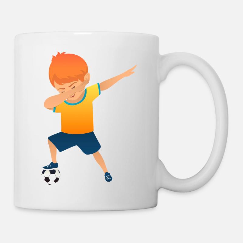 Soccer Boy Dab Dance - Mug blanc - blanc